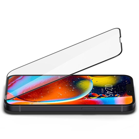 Spigen Glass FC Tempered Glass for iPhone 13 / 13 Pro / 14 / 16e - Black | Techbox