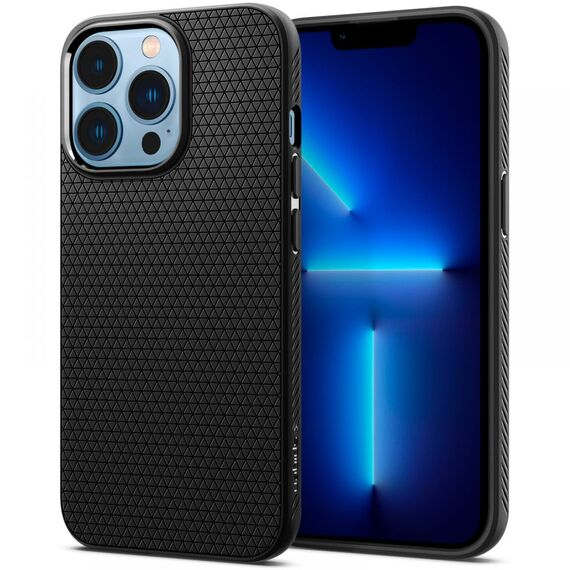 Spigen Liquid Air case cover for iPhone 13 Pro thin gel cover matte black - Apple Cases - Cases - Techbox