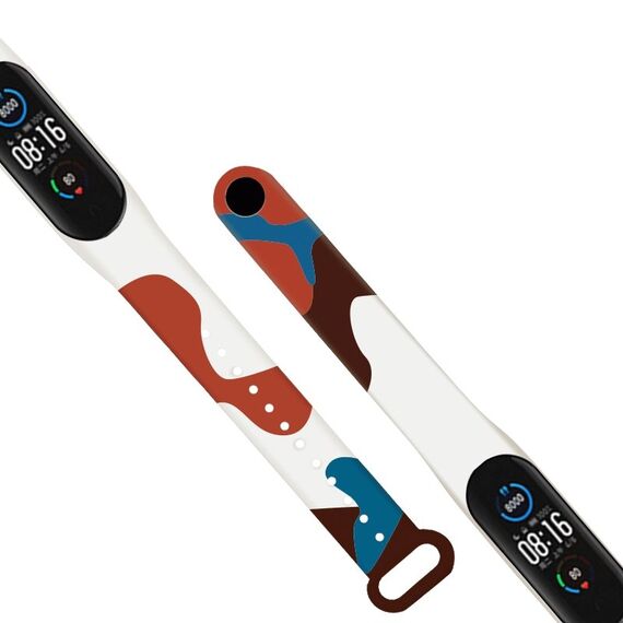 Strap Moro band for Xiaomi Mi Band 3 / 4 silicone strap watch bracelet pattern 8 | Techbox