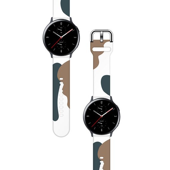 Strap Moro for Samsung Galaxy Watch 40 / 41 / 42 / 43 / 44 mm silicone bracelet watch band - pattern 1 | Techbox