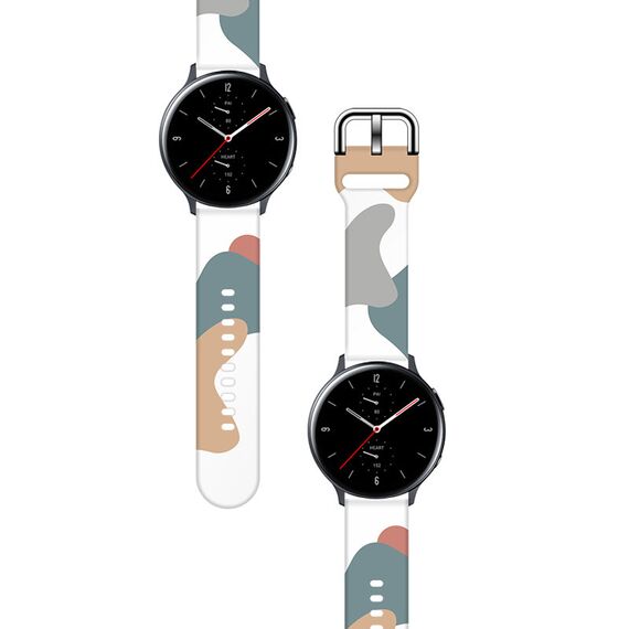 Strap Moro for Samsung Galaxy Watch 40 / 41 / 42 / 43 / 44 mm silicone bracelet watch band - pattern 2 | Techbox