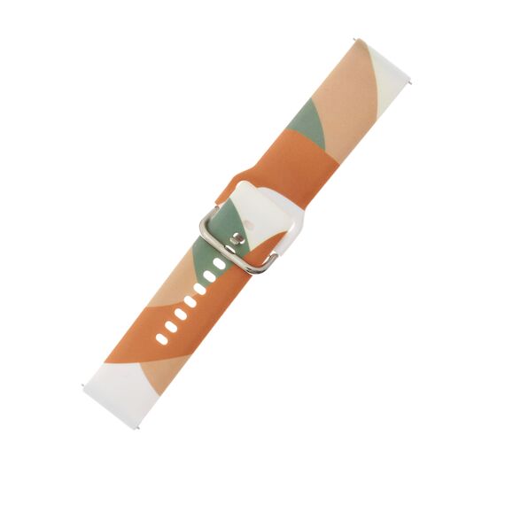 Strap Moro for Samsung Galaxy Watch 40 / 41 / 42 / 43 / 44 mm silicone bracelet watch band - pattern 3 | Techbox