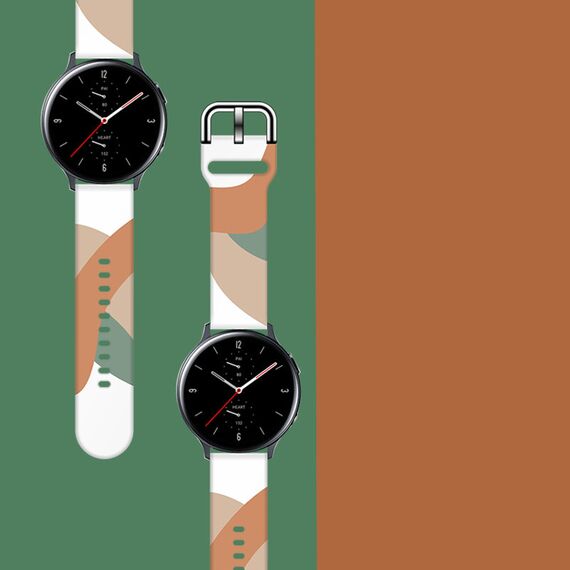 Strap Moro for Samsung Galaxy Watch 40 / 41 / 42 / 43 / 44 mm silicone bracelet watch band - pattern 3 | Techbox