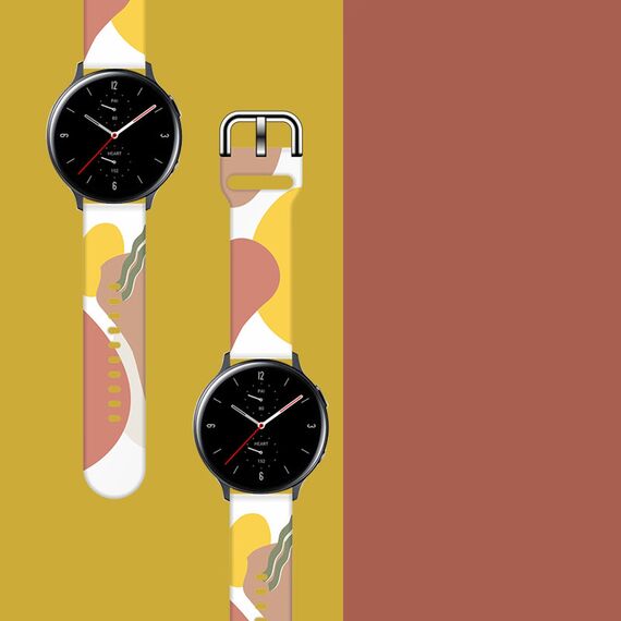 Strap Moro for Samsung Galaxy Watch 40 / 41 / 42 / 43 / 44 mm silicone bracelet watch band - pattern 7 | Techbox
