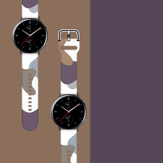 Strap Moro for Samsung Galaxy Watch 40 / 41 / 42 / 43 / 44 mm silicone bracelet watch band - pattern 9 | Techbox