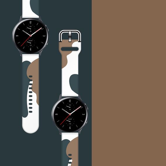 Strap Moro for Samsung Galaxy Watch 45 / 46 / 47 mm silicone bracelet watch band - pattern 1 | Techbox