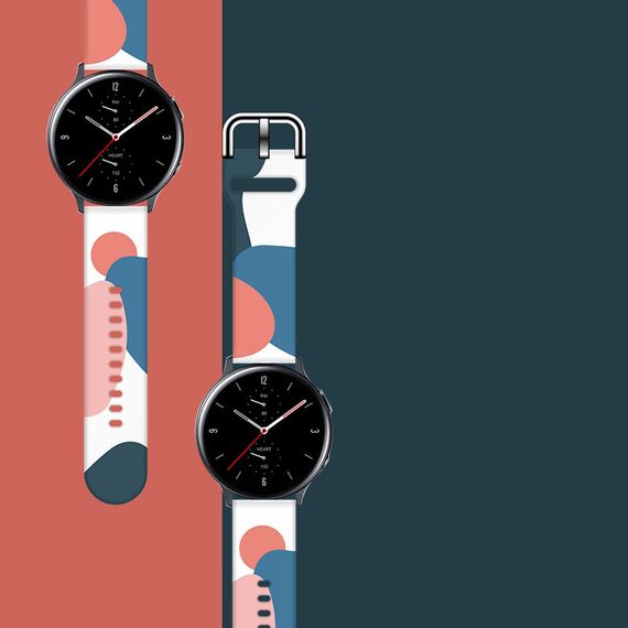 Strap Moro for Samsung Galaxy Watch 45 / 46 / 47 mm silicone bracelet watch band - pattern 10 | Techbox