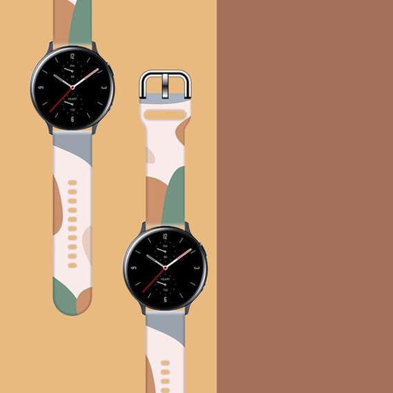 Strap Moro for Samsung Galaxy Watch 45 / 46 / 47 mm silicone bracelet watch band - pattern 11 | Techbox