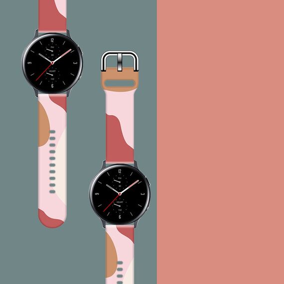 Strap Moro for Samsung Galaxy Watch 45 / 46 / 47 mm silicone bracelet watch band - pattern 12 | Techbox