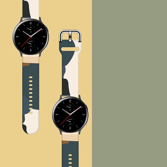 Strap Moro for Samsung Galaxy Watch 45 / 46 / 47 mm silicone bracelet watch band - pattern 13 | Techbox