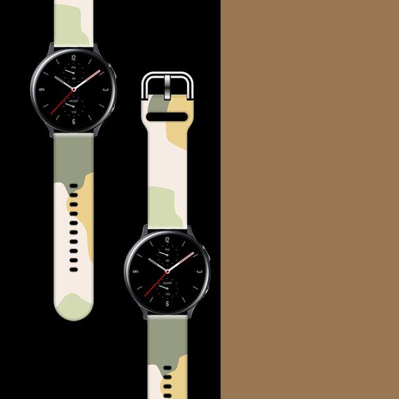 Strap Moro for Samsung Galaxy Watch 45 / 46 / 47 mm silicone bracelet watch band - pattern 14 | Techbox