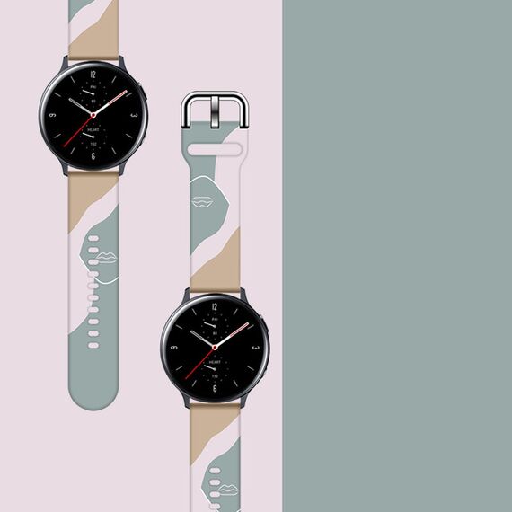 Strap Moro for Samsung Galaxy Watch 45 / 46 / 47 mm silicone bracelet watch band - pattern 17 | Techbox