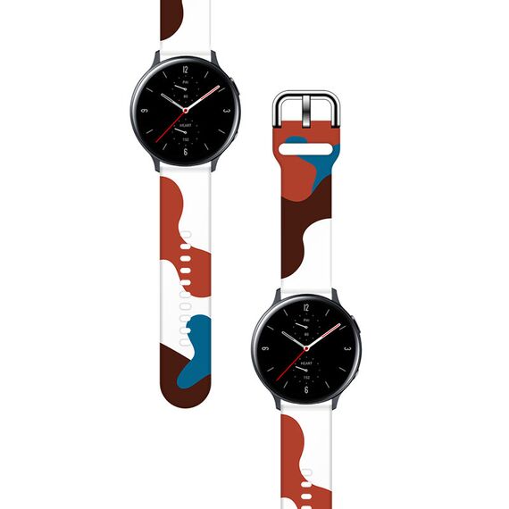 Strap Moro for Samsung Galaxy Watch 45 / 46 / 47 mm silicone bracelet watch band - pattern 8 | Techbox