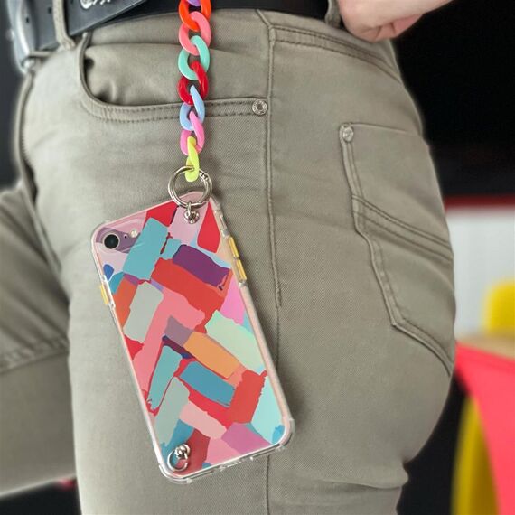 Color Chain Case gel flexible elastic case cover with a chain pendant for Xiaomi Redmi Note 10 Pro multicolour  (2) - Xiaomi Cases - Cases - Techbox