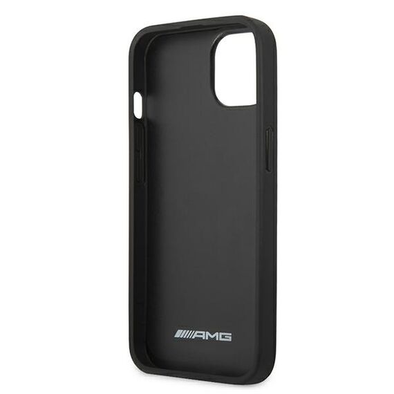 AMG AMHCP13SGSEBK iPhone 13 mini 5,4" czarny/black hardcase Leather Debossed Lines | Techbox