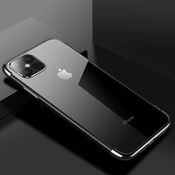 Clear Color Case Gel TPU Electroplating frame Cover for iPhone 13 Pro black | Techbox