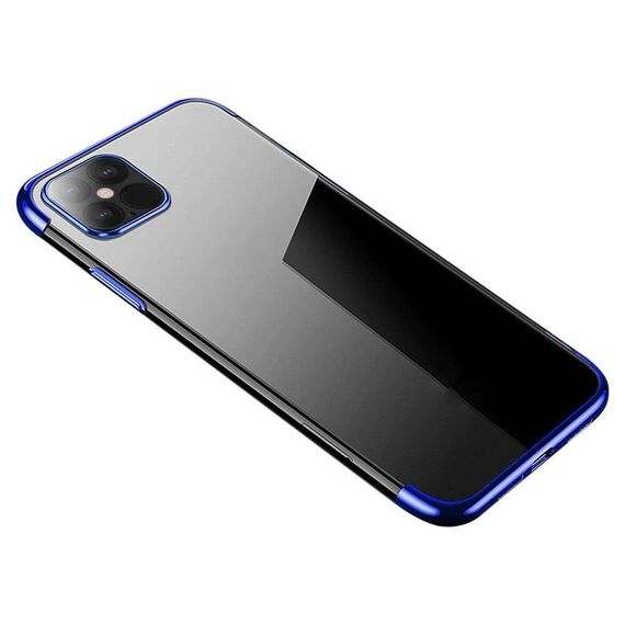 Clear Color Case Gel TPU Electroplating frame Cover for iPhone 13 Pro blue | Techbox