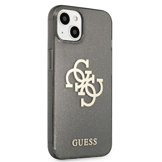 Guess GUHCP13SPCUGL4GBK iPhone 13 mini 5,4" czarny/black hard case Glitter 4G Big Logo - Apple Cases - Cases - Techbox