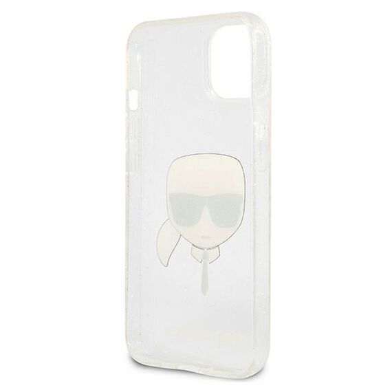 Karl Lagerfeld KLHCP13SKHTUGLS iPhone 13 mini 5,4" srebrny/silver hardcase Glitter Karl`s Head | Techbox