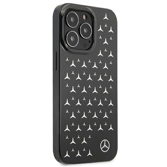 Mercedes MEHCP13LESPBK iPhone 13 Pro / 13 6,1" czarny/black hardcase Silver Stars Pattern | Techbox