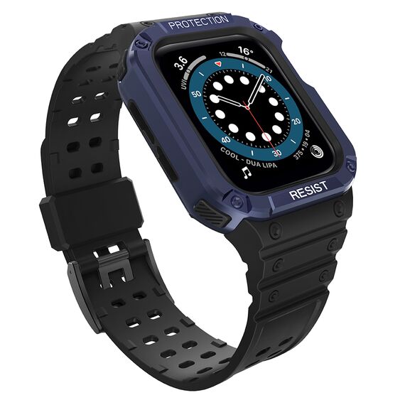 Protect Strap Band for Apple Watch 38/40/41mm Armored Case Strap - Black, Blue | Techbox