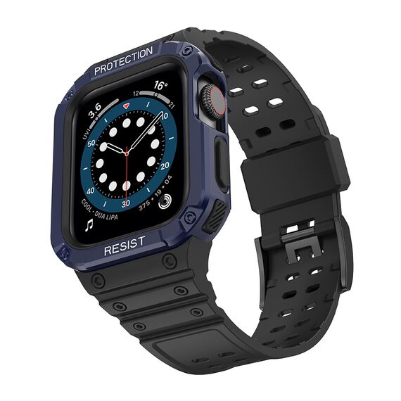 Protect Strap Band for Apple Watch 38/40/41mm Armored Case Strap - Black, Blue | Techbox