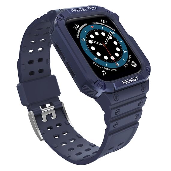 Protect Strap Band for Apple Watch 38/40/41mm Armored Case Strap - Blue | Techbox