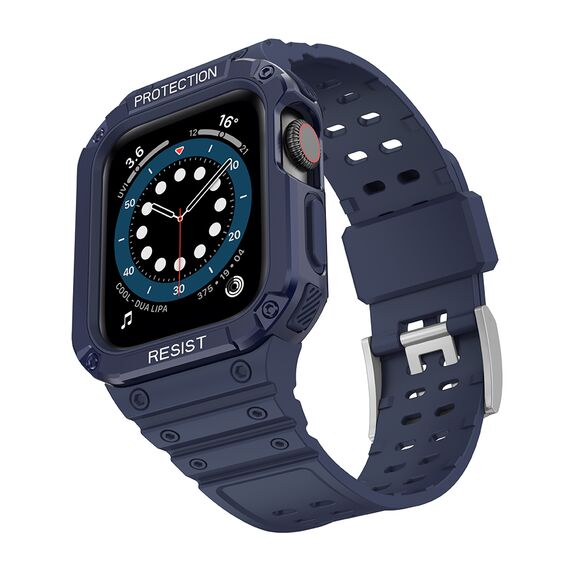 Protect Strap Band for Apple Watch 38/40/41mm Armored Case Strap - Blue | Techbox