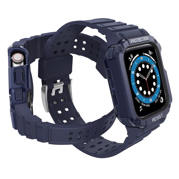 Protect Strap Band for Apple Watch 38/40/41mm Armored Case Strap - Blue | Techbox