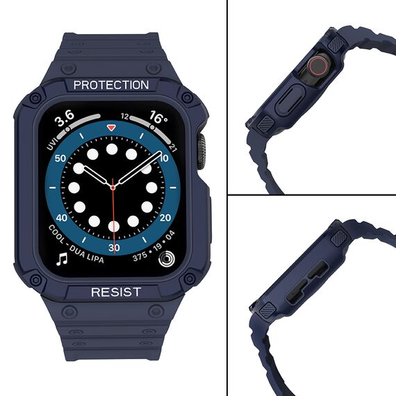 Protect Strap Band for Apple Watch 38/40/41mm Armored Case Strap - Blue | Techbox