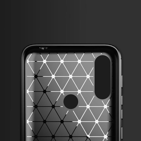 Carbon Case Flexible Cover Sleeve Motorola Moto E7i Power black | Techbox
