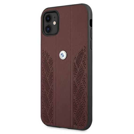 Etui BMW BMHCN61RSPPR iPhone 11 6,1" czerwony/red hardcase Leather Curve Perforate - Apple Cases - Cases - Techbox