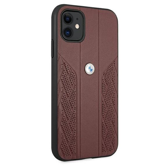 Etui BMW BMHCN61RSPPR iPhone 11 6,1" czerwony/red hardcase Leather Curve Perforate - Apple Cases - Cases - Techbox