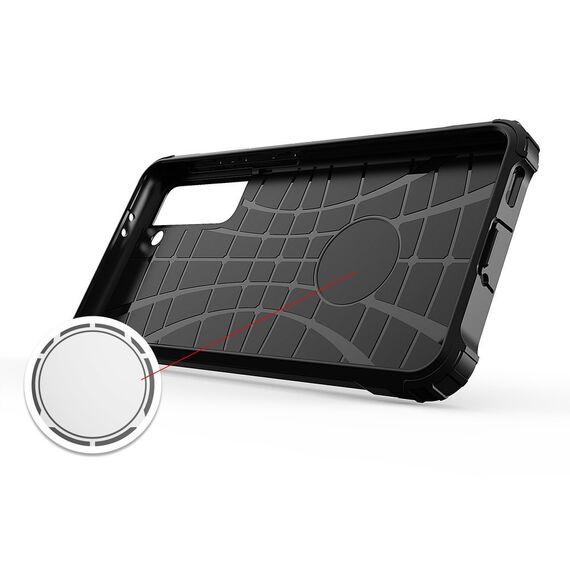 Hybrid Armor Case Tough Rugged Cover for Samsung Galaxy S22+ (S22 Plus) black | Techbox