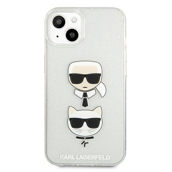 Karl Lagerfeld KLHCP13SKCTUGLS iPhone 13 mini 5,4" srebrny/silver hardcase Glitter Karl`s & Choupette | Techbox