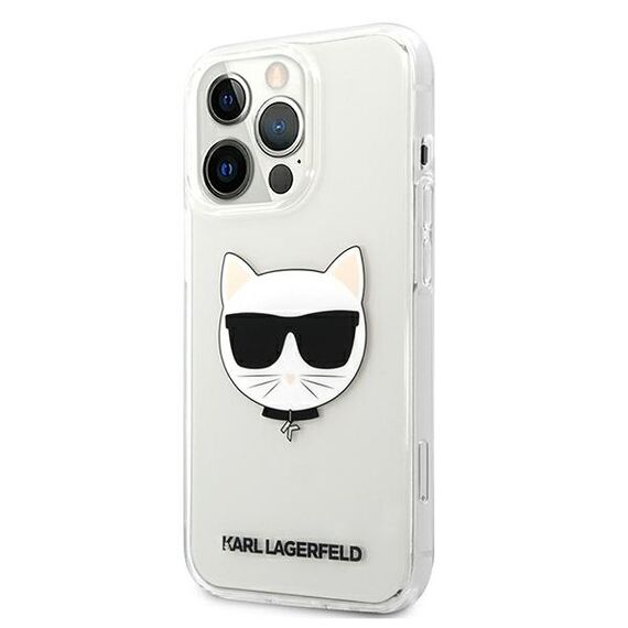 Karl Lagerfeld KLHCP13XCTR iPhone 13 Pro Max 6,7" hardcase transparent Choupette Head - Apple Cases - Cases - Techbox