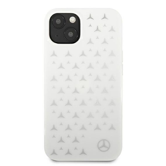 Mercedes MEHCP13MESPWH iPhone 13 6,1" biały/white hardcase Silver Stars Pattern | Techbox