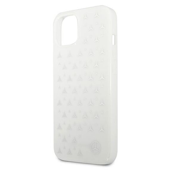 Mercedes MEHCP13MESPWH iPhone 13 6,1" biały/white hardcase Silver Stars Pattern | Techbox