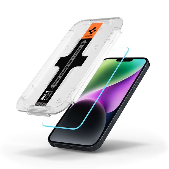Spigen Glas.tR EZ Fit Tempered Glass for iPhone 13 / 13 Pro / 14 / 16e | Techbox