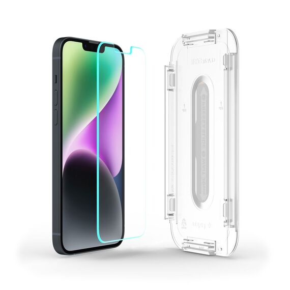 Spigen Glas.tR EZ Fit Tempered Glass for iPhone 13 / 13 Pro / 14 / 16e | Techbox
