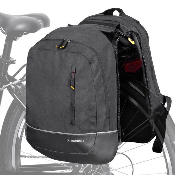 Wozinsky bicycle bag double backpack 2in1 30l black (WBB30BK) - Bicycle - Sports & Fitness - Techbox