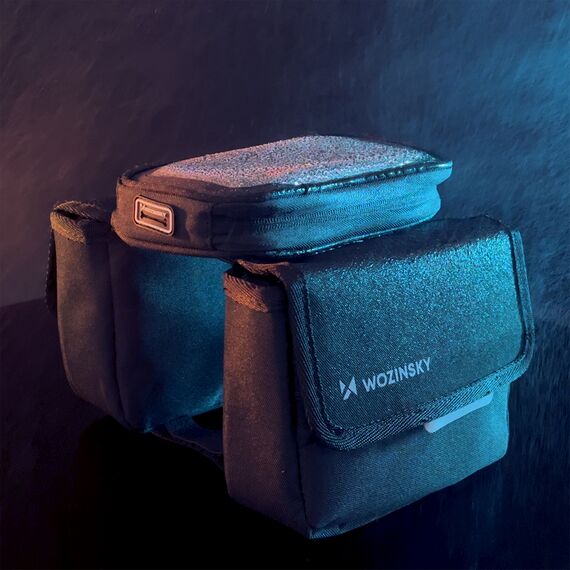Wozinsky frame bike bag bicycle pannier waterproof phone case 1.5l black (WBB26BK) - Smartphone Holders - Smartphones - Techbox