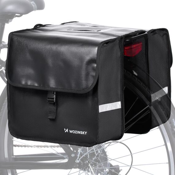 Wozinsky bicycle pannier double 28 l black (WBB34BK) - Smartphone Holders - Smartphones - Techbox