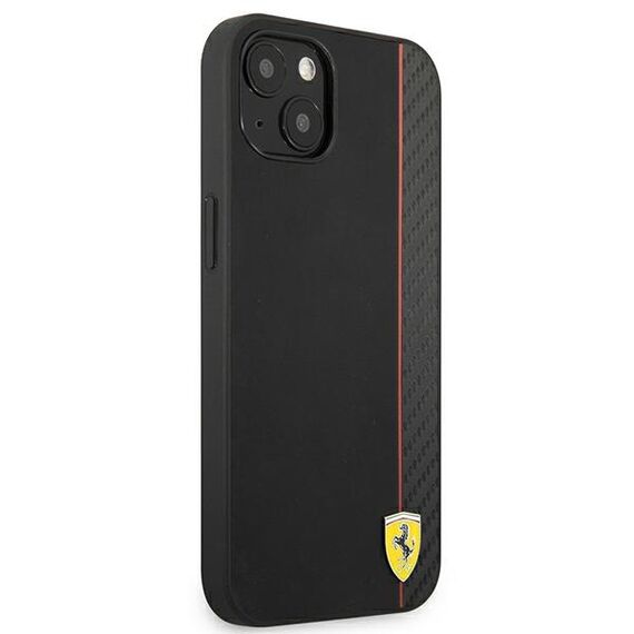 Ferrari FESAXHCP13SBK iPhone 13 mini 5,4 "black / black hardcase On Track Carbon Stripe - Apple Cases - Cases - Techbox