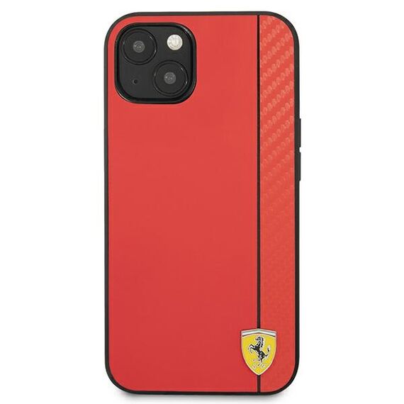 Ferrari FESAXHCP13SRE iPhone 13 mini 5.4" red/red hardcase On Track Carbon Stripe | Techbox