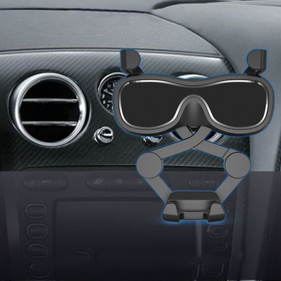 Gravity smartphone car holder for air vent with air freshener black (YC06) | Techbox