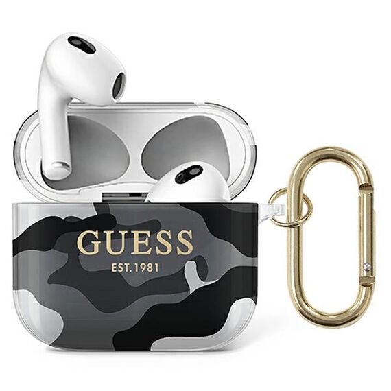 Guess GUA3UCAMG AirPods 3 cover black/black Camo Collection | Techbox