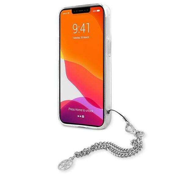 Guess GUHCP13SKSPESI iPhone 13 mini 5,4 "silver / silver hardcase Peony Chain Collection - Apple Cases - Cases - Techbox