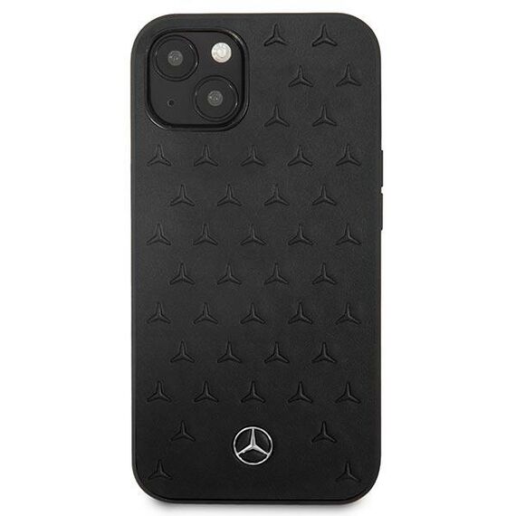 Mercedes MEHCP13SPSQBK iPhone 13 mini 5,4" czarny/black hardcase Leather Stars Pattern | Techbox