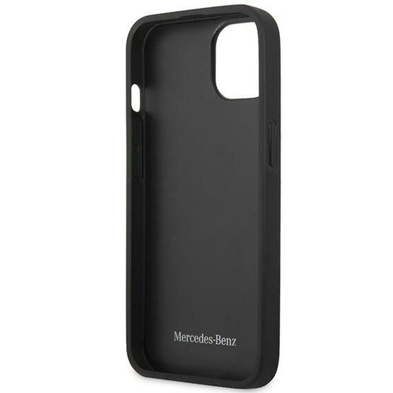 Mercedes MEHCP13SPSQBK iPhone 13 mini 5,4" czarny/black hardcase Leather Stars Pattern | Techbox
